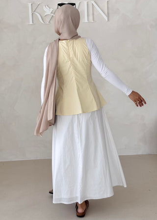 Peplum Oberteil KURZARM
