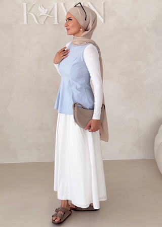 Peplum Oberteil KURZARM