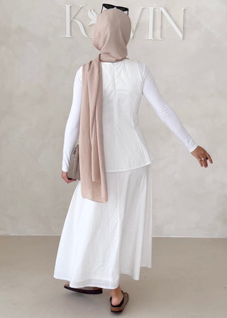 Peplum Oberteil KURZARM