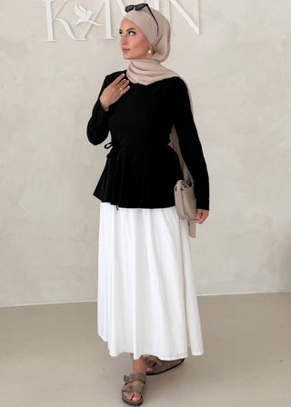 Peplum Oberteil LANGARM