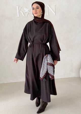 Soft Abaya mit Gürtel