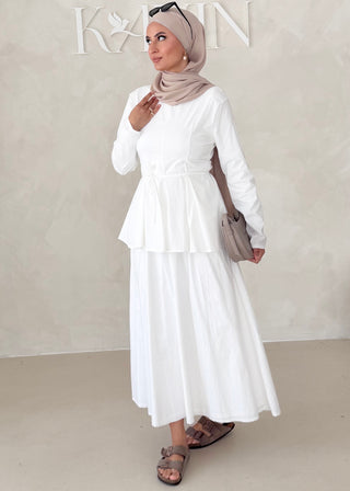 Peplum Oberteil LANGARM