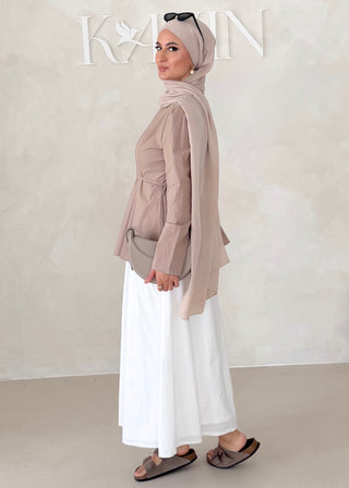 Peplum Oberteil LANGARM