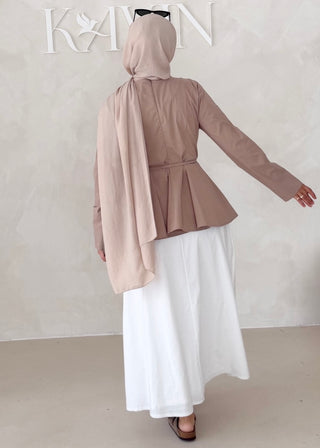 Peplum Oberteil LANGARM
