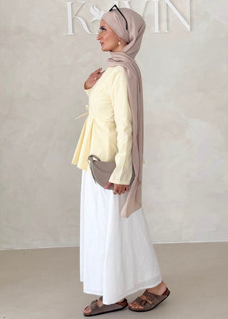 Peplum Oberteil LANGARM