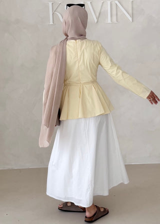 Peplum Oberteil LANGARM