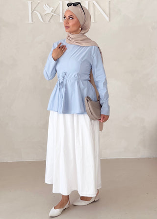 Peplum Oberteil LANGARM
