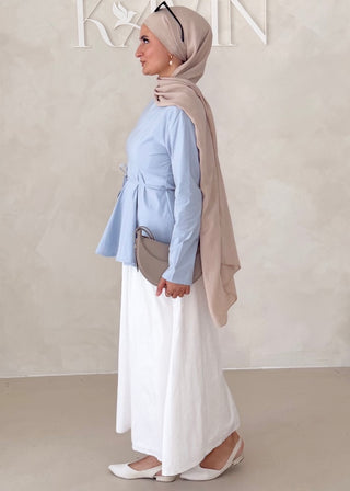 Peplum Oberteil LANGARM