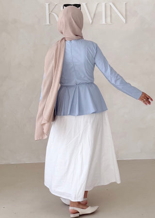 Peplum Oberteil LANGARM