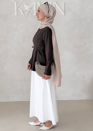 Peplum Oberteil LANGARM