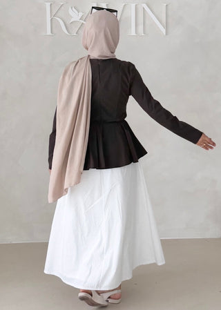 Peplum Oberteil LANGARM