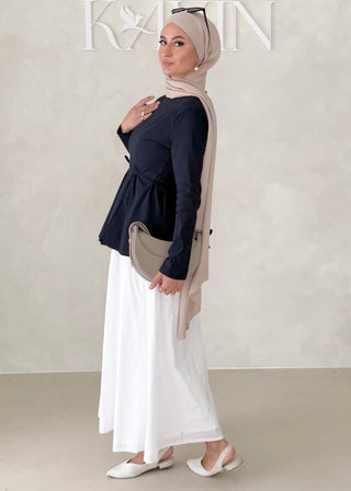 Peplum Oberteil LANGARM