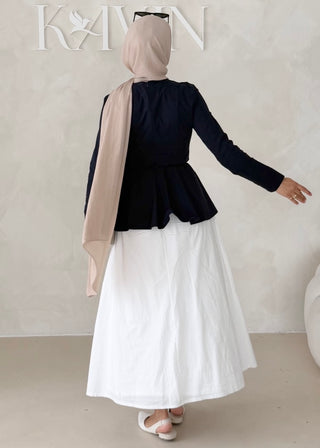 Peplum Oberteil LANGARM