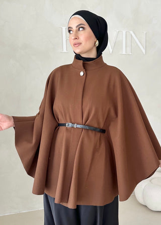 Lafée Cape mit Gürtel