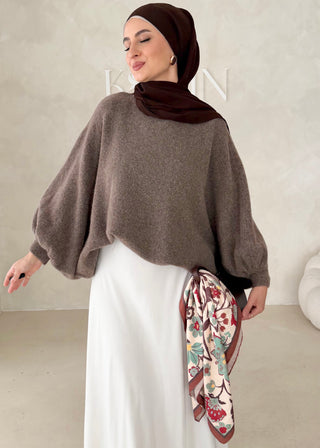 Pullover mit Fledermausärmel