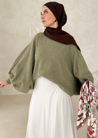 Pullover mit Fledermausärmel