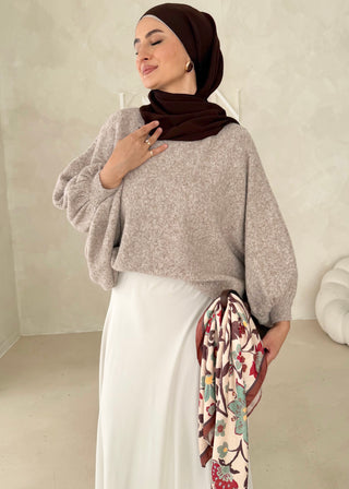 Pullover mit Fledermausärmel