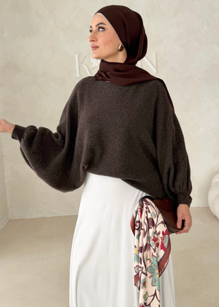 Pullover mit Fledermausärmel