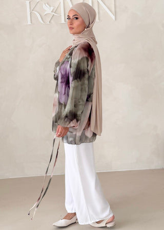 Geblümtes Chiffon OBERTEIL