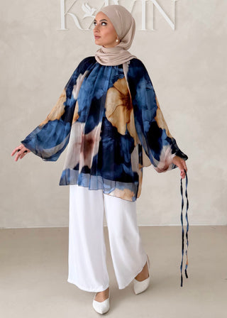 Geblümtes Chiffon OBERTEIL