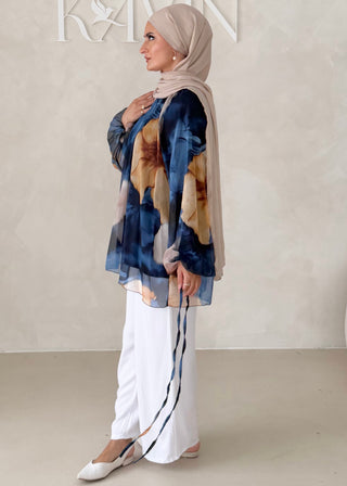 Geblümtes Chiffon OBERTEIL