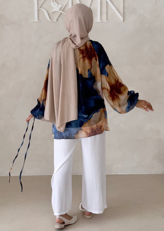 Geblümtes Chiffon OBERTEIL