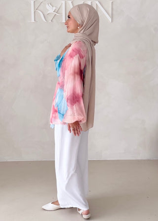Geblümtes Chiffon OBERTEIL
