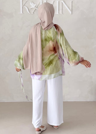 Geblümtes Chiffon OBERTEIL