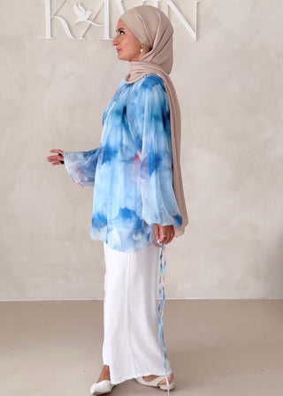 Geblümtes Chiffon OBERTEIL