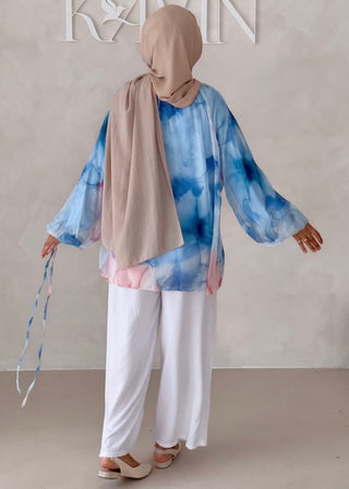 Geblümtes Chiffon OBERTEIL