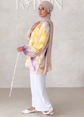 Geblümtes Chiffon OBERTEIL
