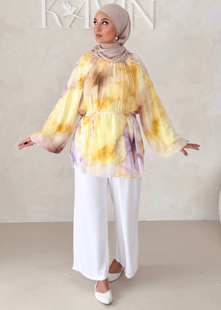 Geblümtes Chiffon OBERTEIL