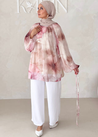 Geblümtes Chiffon OBERTEIL