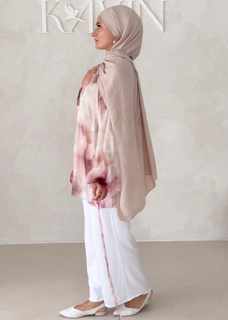 Geblümtes Chiffon OBERTEIL