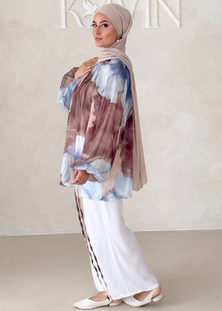 Geblümtes Chiffon OBERTEIL