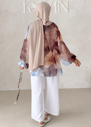 Geblümtes Chiffon OBERTEIL