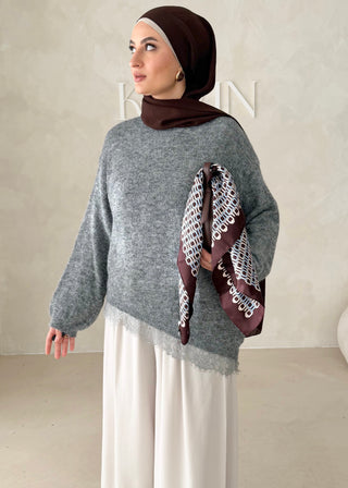 Pullover mit Spitze