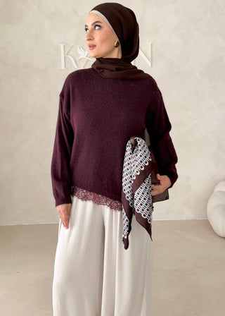 Pullover mit Spitze
