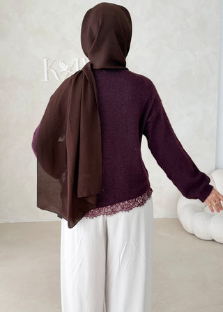 Pullover mit Spitze