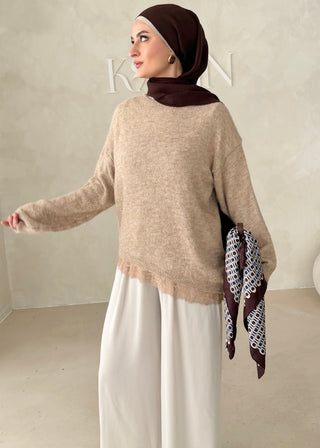 Pullover mit Spitze