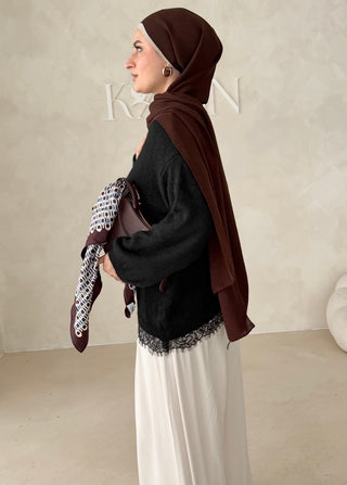Pullover mit Spitze