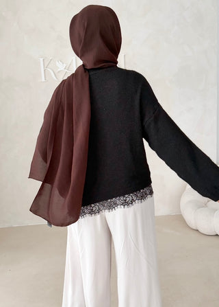 Pullover mit Spitze