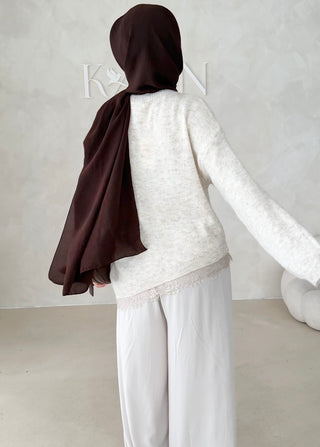 Pullover mit Spitze