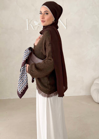 Pullover mit Spitze