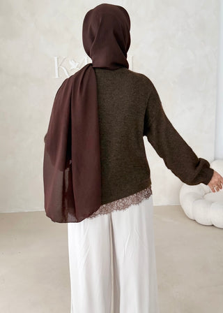 Pullover mit Spitze
