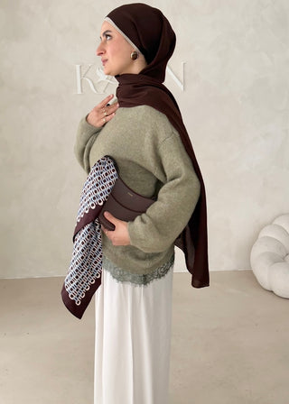 Pullover mit Spitze