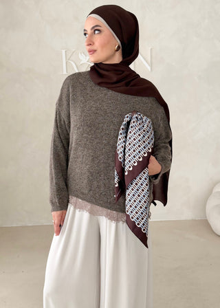Pullover mit Spitze