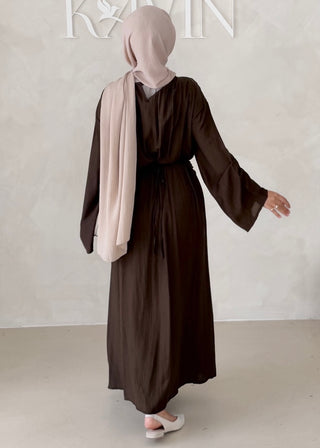 Maxikleid mit Raffungen