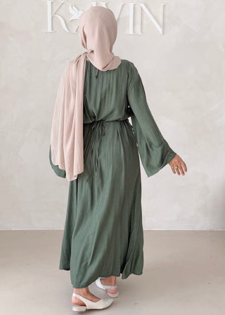 Maxikleid mit Raffungen