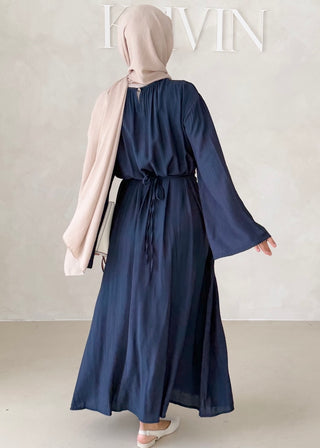 Maxikleid mit Raffungen